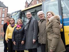 Bundesumweltministerin Schulze fördert Tests mit selbst-fahrenden E-Shuttles in Berlin