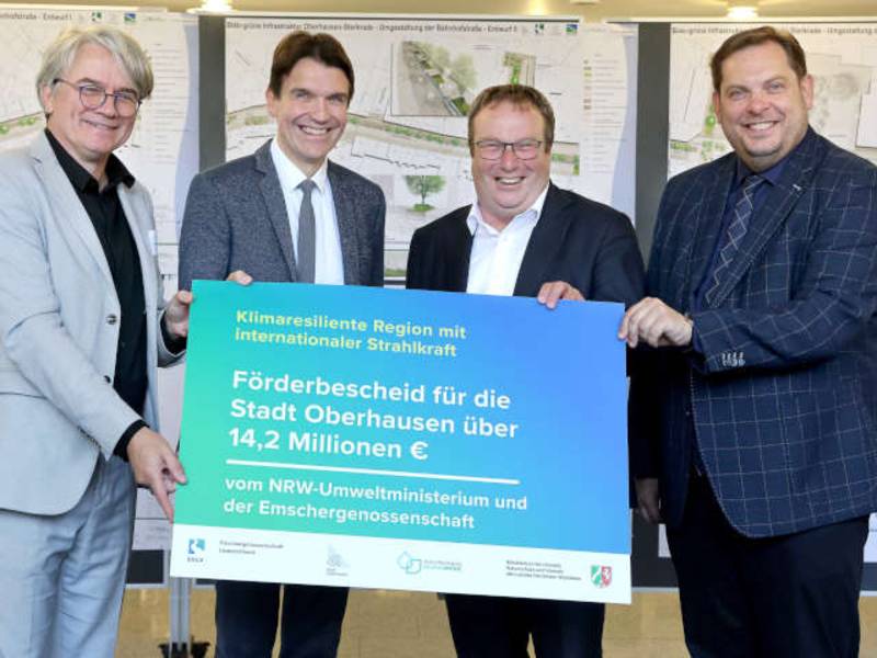 14,2 Millionen Euro Förderung für klimarobusten Umbau der Sterkrader Innenstadt