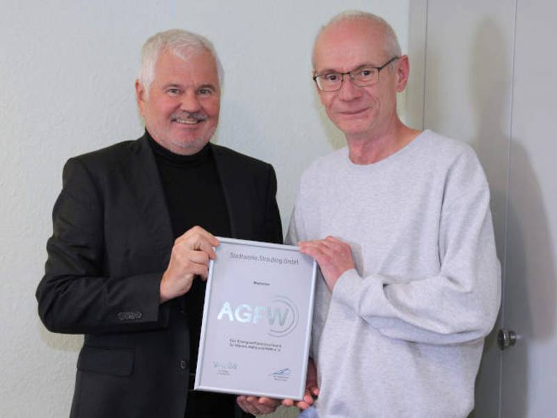 AGFW begrüßt die Stadtwerke Straubing als 600. Verbandsmitglied