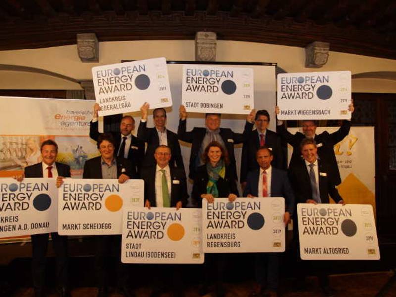 European Energy Award für Leistungen im Umwelt- und Klimaschutz an acht Kommunen verliehen