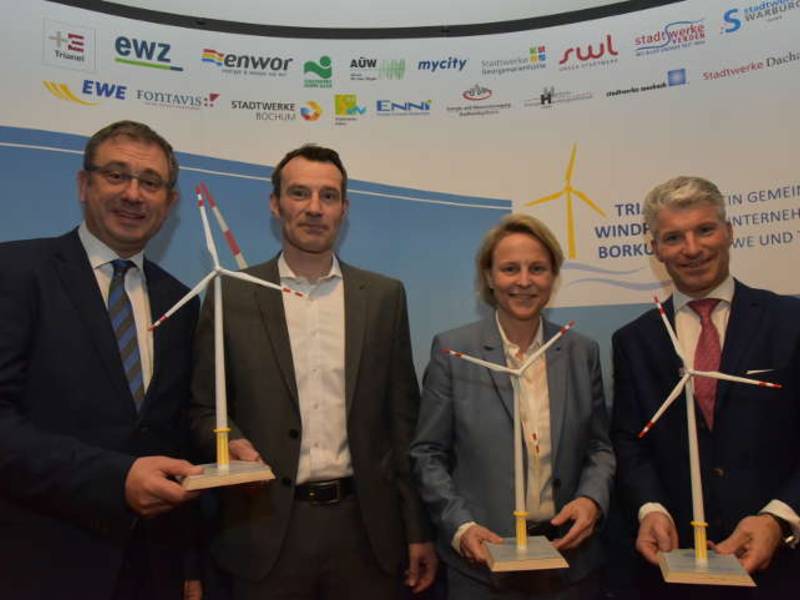 Kommunale Energieversorger geben Startschuss für Offshore-Windpark