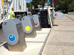 Gasdruckfedern optimieren Entsorgung moderner Unterflur-Abfalltrennsysteme