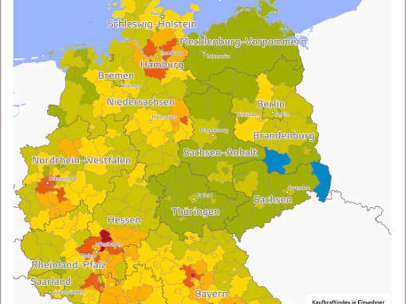 Bild des Monats: GfK Kaufkraft Deutschland 2018