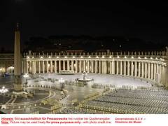 Petersplatz erstrahlt in neuem LED-Licht