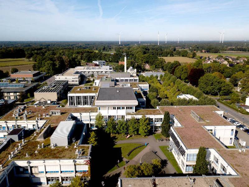 Die grünen Dächer der FH Münster