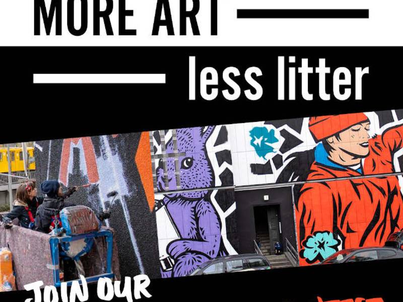 Street Art Contest zu Verpackungsmüll und Abfallvermeidung