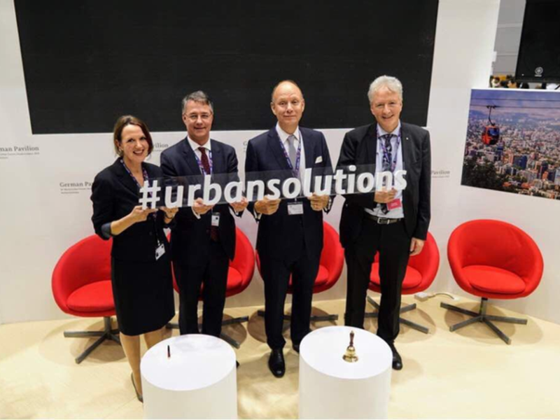 Baustaatssekretär Gunther Adler eröffnet Deutschen Pavillon auf dem 9. World Urban Forum