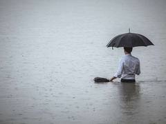 „Burglinde" geht, das Hochwasser kommt