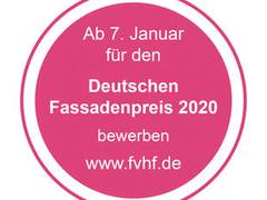 Deutscher Fassadenpreis 2020 für Vorgehängte Hinterlüftete Fassaden (VHF) ausgelobt