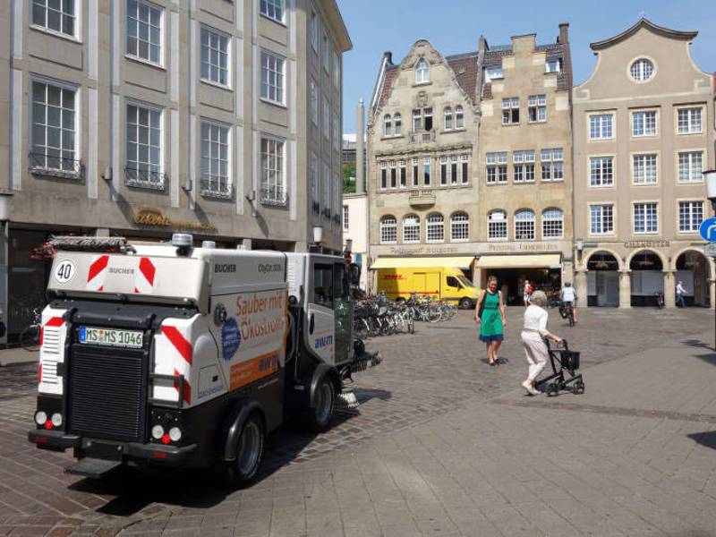 Emissionsfreie Straßenreinigung