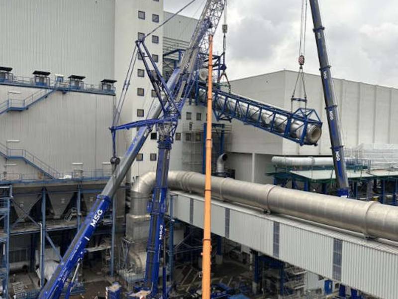 Bau der Mannheimer Phosphor-Recycling-Anlage von MVV auf der Zielgeraden