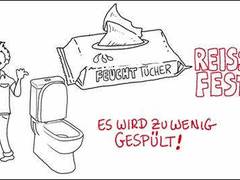 Feuchttücher - nicht in die Kanalisation!