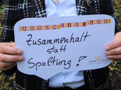 Zusammenhalt statt Spaltung der Gesellschaft: LandFrauen fordern Unterstützung