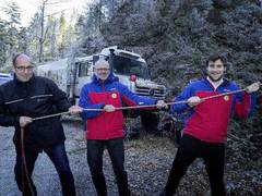 Hochgeländegängiger Unimog für die Bergwacht Schwarzwald