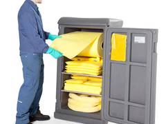 DENSORB Caddy von DENIOS – Bindemittel immer zur Hand