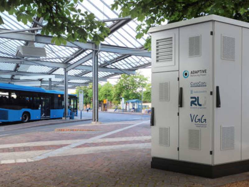 Blaupause für Deutschland: Hochleistungsladen von E-Bussen mit Schwungrad-Pufferspeicher in Bensheim
