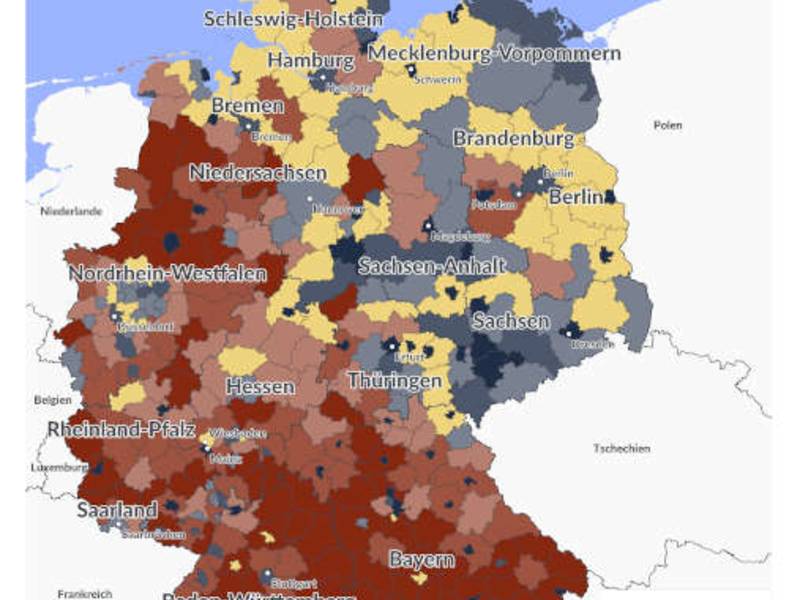 Bild des Monats: Bevölkerungsstrukturdaten, Mehrpersonenhaushalte mit Kindern, Deutschland 2019
