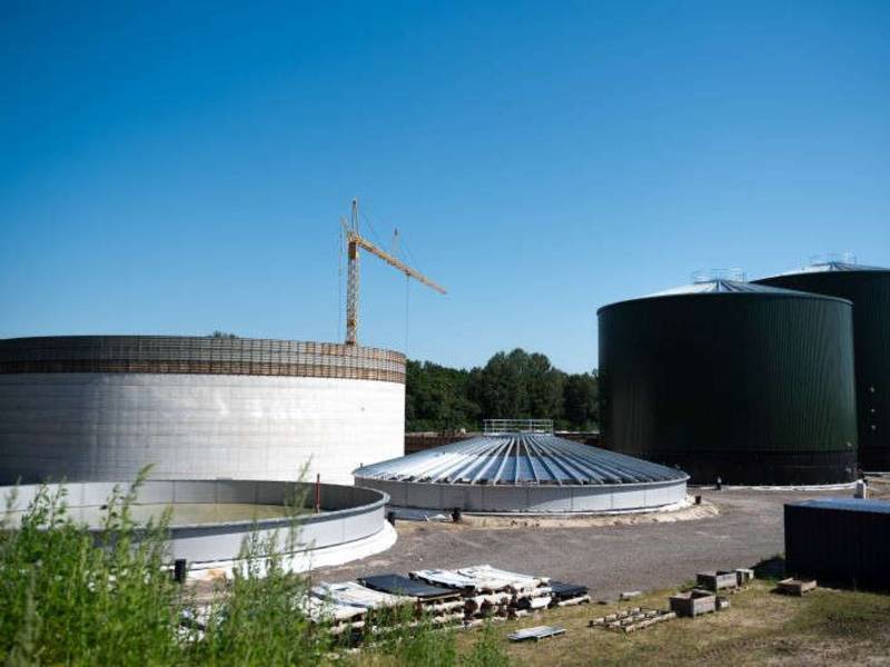 Gemeinschafts-Biogasanlage zur Vergärung von Wirtschaftsdüngern