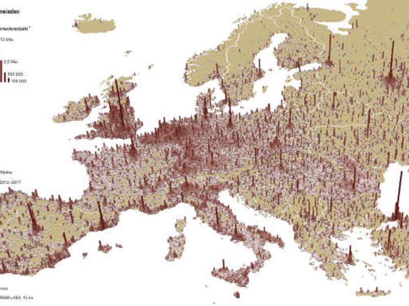 So leben die Menschen in Europa -  Neuer Atlas zur Entwicklung von Städten und Regionen