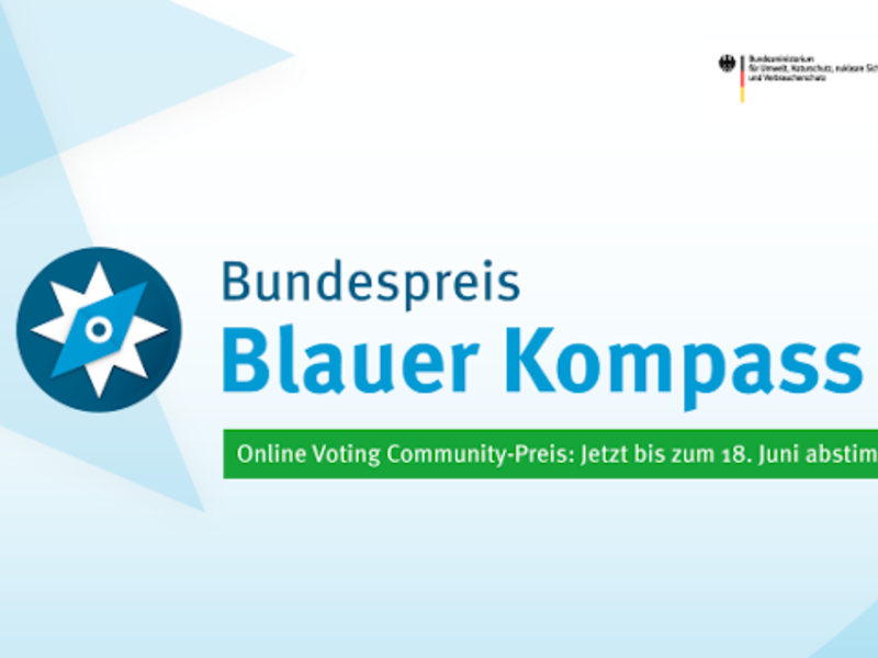 Bundespreis „Blauer Kompass“: 20 Projekte zur Klimaanpassung nominiert