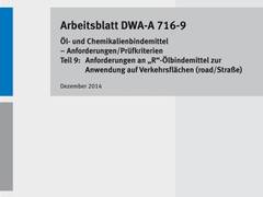 DWA-REGELWERK: Neuerscheinung - Öl- und Chemikalienbindemittel
