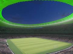 Neues Stadion von Atletico Madrid mit LED-Flutlicht und Beleuchtungssystem