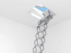 Weltneuheit: Clevere Kombination aus Scherentreppe und Dachoberlicht